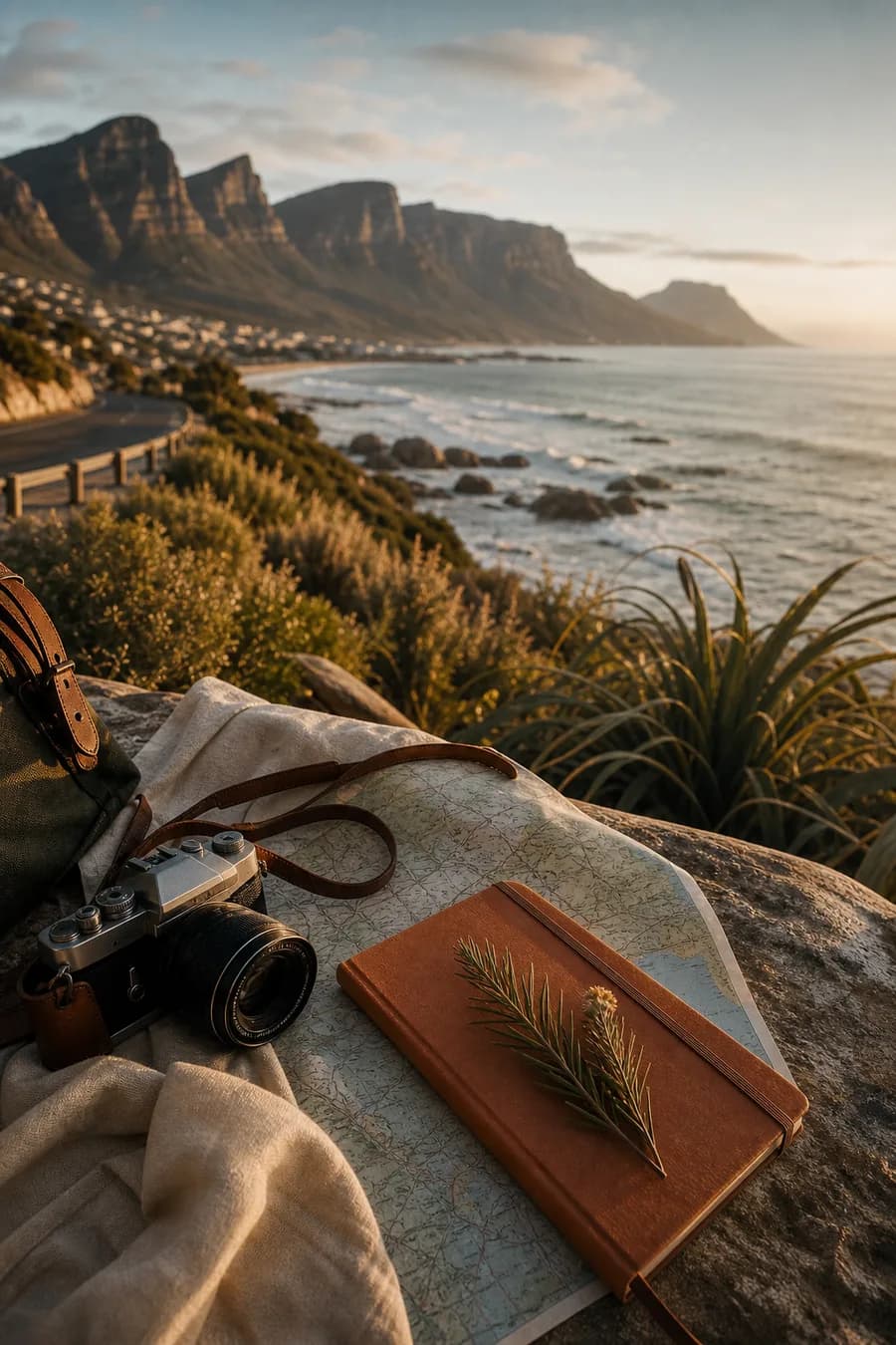 Cape Town field notes fictional city guide sample visual.