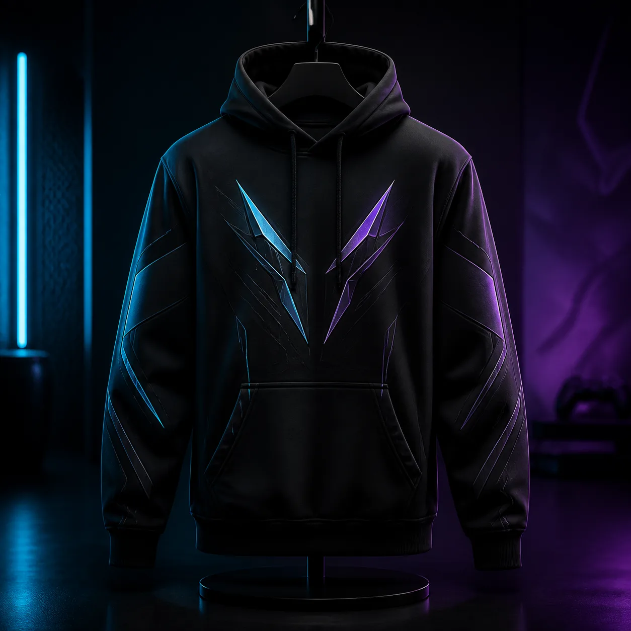 NovaRift hoodie fictional NovaRift Gaming merch mockup.
